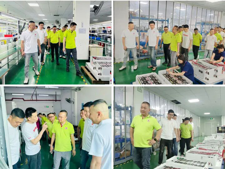 东莞市福建商会参观力多威锂电池PACK工厂车间及产品