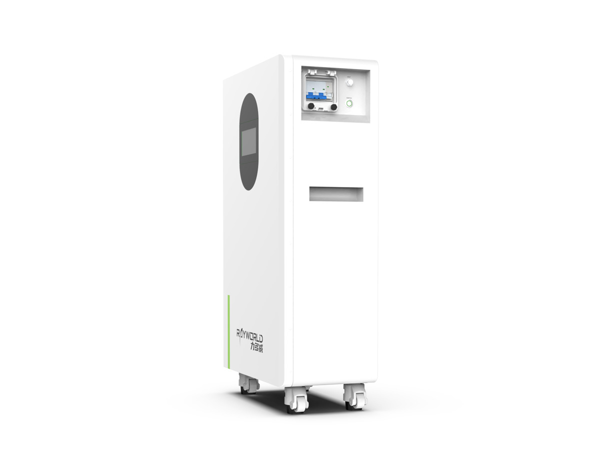 7.68kWh 7kWh 51.2V 150Ah IP65 Wheeled LiFePO4 Lithium Battery for Home ESS with RS485 and CAN (Rayworld RHM51150A)