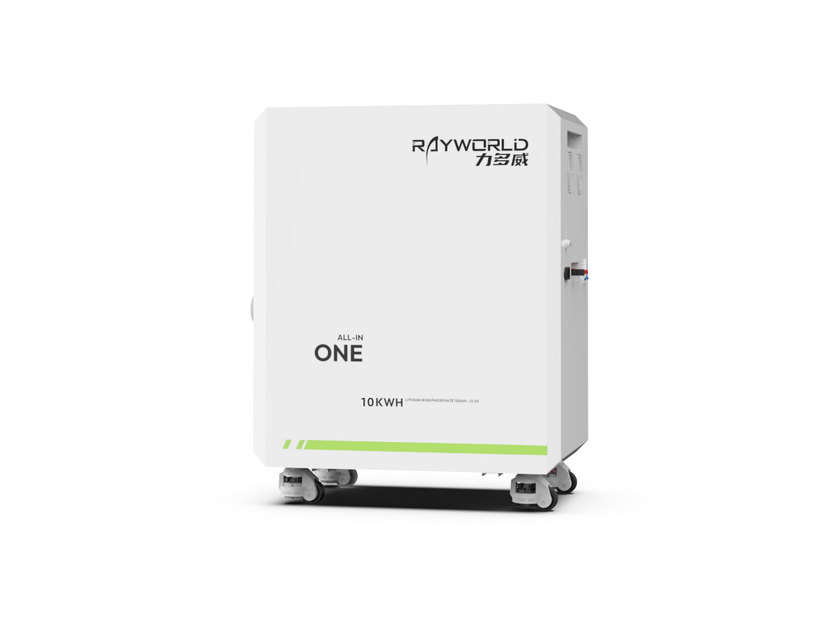 51.2V 200Ah Wheeled LiFePO4 All-in-One 10.55kWh Built-in 6kW Inverter PCS (Rayworld RHM51200B)