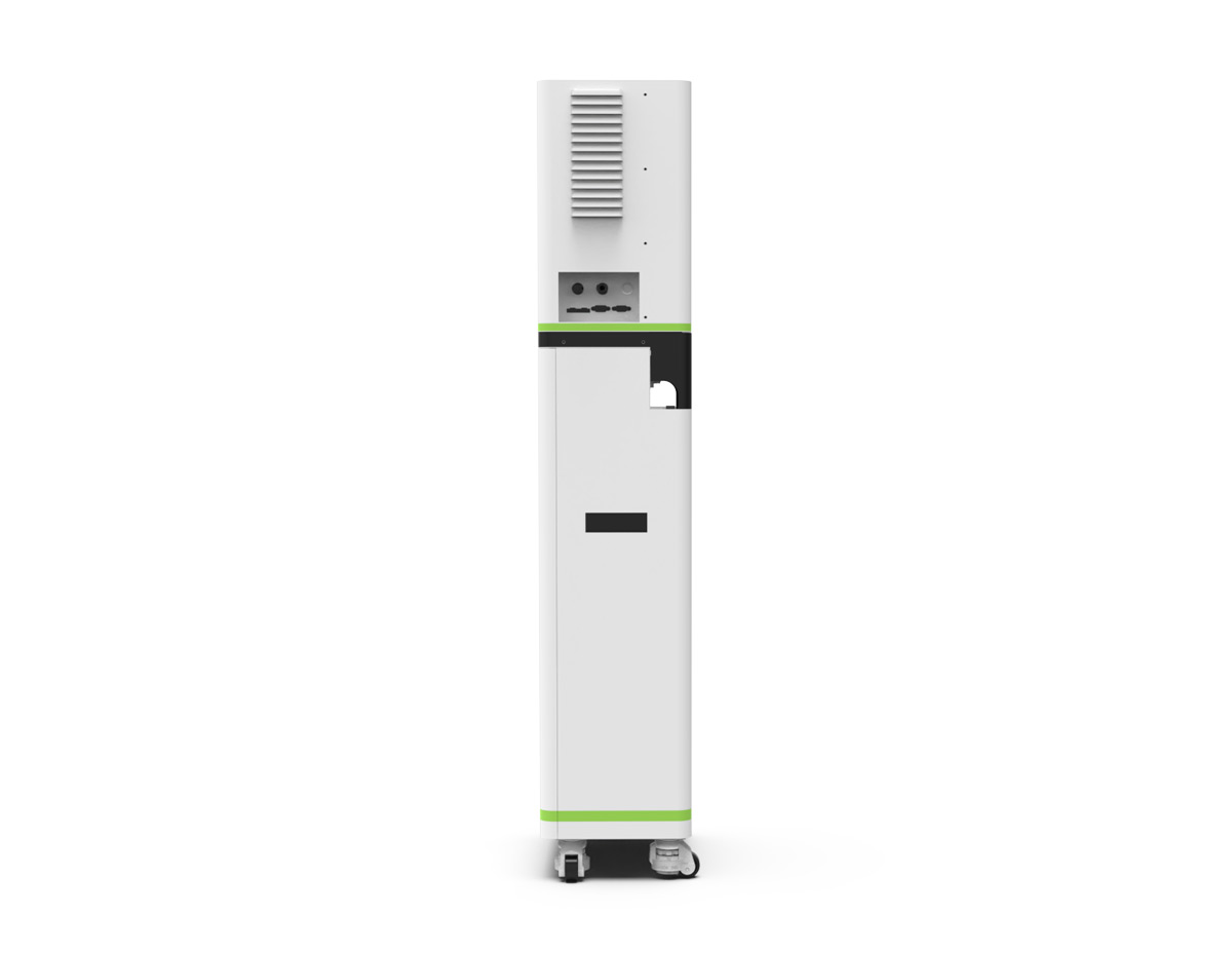 side of 16kWh 51.2V 314Ah 300Ah Wheeled LFP All-in-One for Home-ESS Built-in 6kW Inverter (Rayworld RHM51314C)