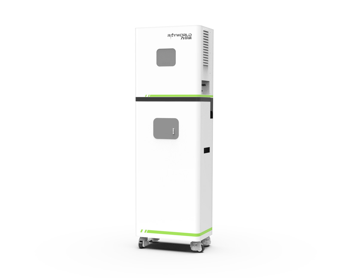 16kWh 51.2V 314Ah 300Ah Wheeled LFP All-in-One for Home-ESS Built-in 6kW Inverter with WiFi App (Rayworld RHM51314C)