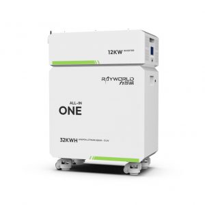 32kWh 51.2V 628Ah Wheeled LiFePO4 All-in-One Built-in 12kW Inverter PCS with RS485 (Rayworld RHM51628A)